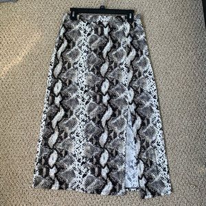 Reptile Print Maxi Skirt Nordstrom Rack